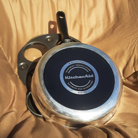 Egg Poaching Stainless Steel Pan Four Non-stick Cups Stove Top Kitchen Aid - Picture 3 of 8